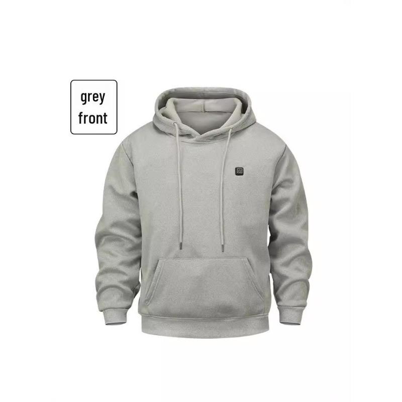 Heren 5-Zone USB Verwarmd Sweatshirt met Capuchon - Warme Elektrische Verwarmingskleding