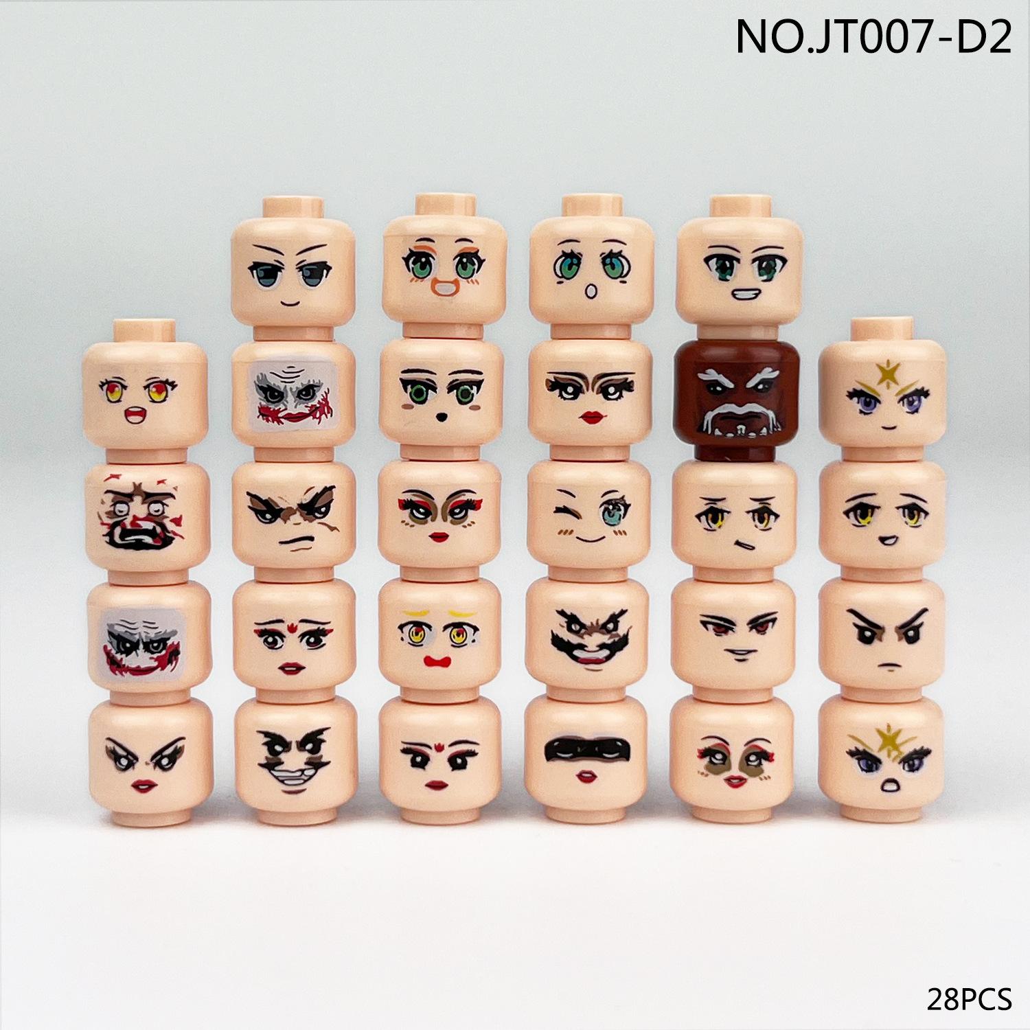 

Jt007A B Building Block Head Expression Head 66 Small Piece Doll Accessories