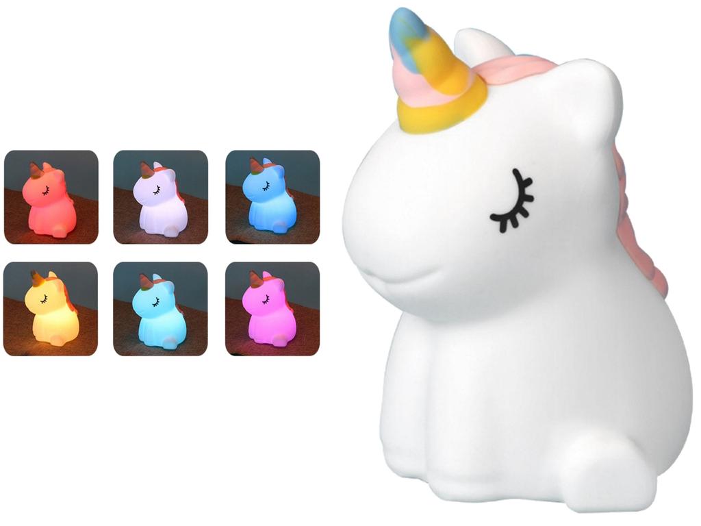 Silicone LED Unicorn Night Light FOR Children Soft USB Cable 8 Colors