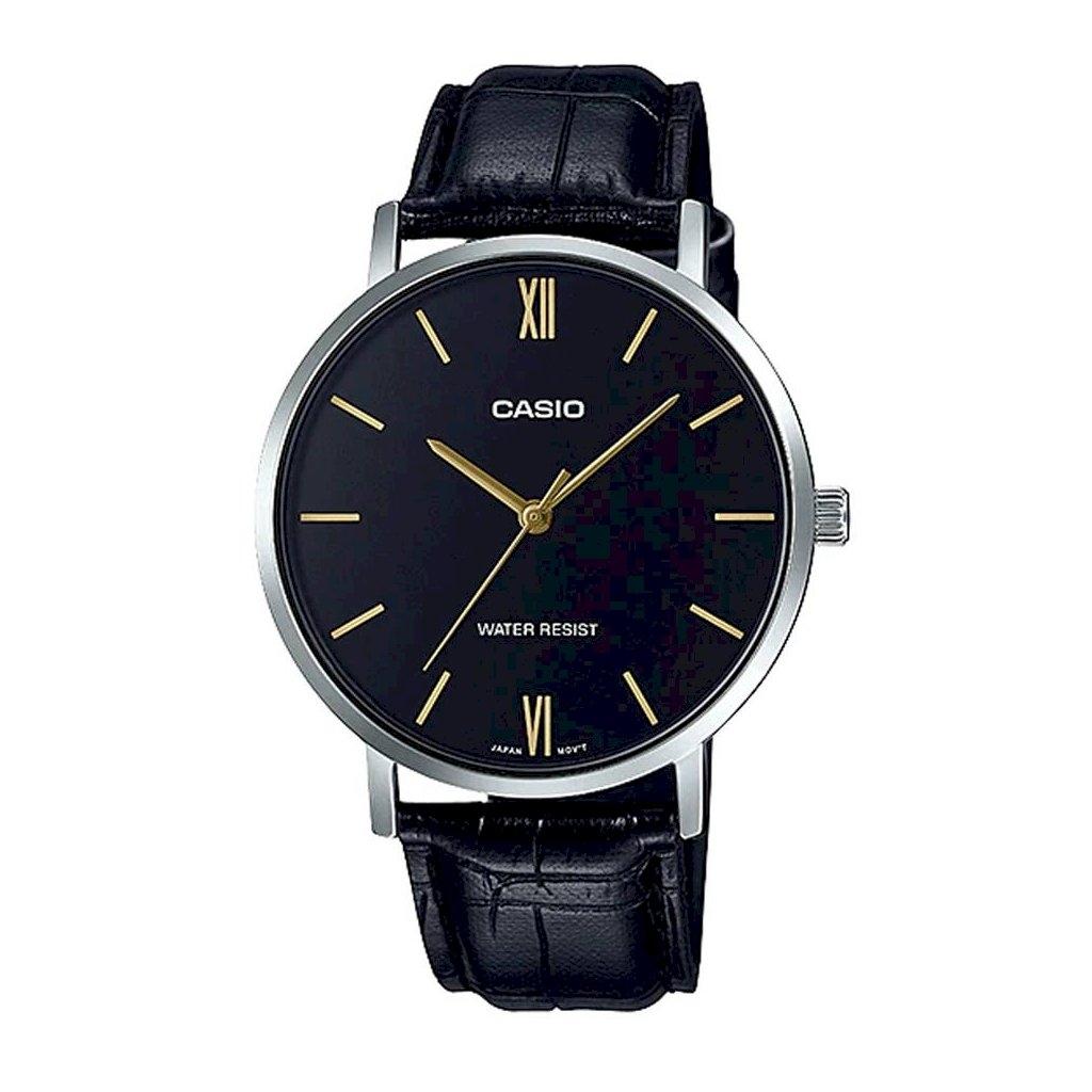 

CASIO COLLECTION Mod. MINIMAL - LEATHER, BLACK MTP-VT01L-1BUDF