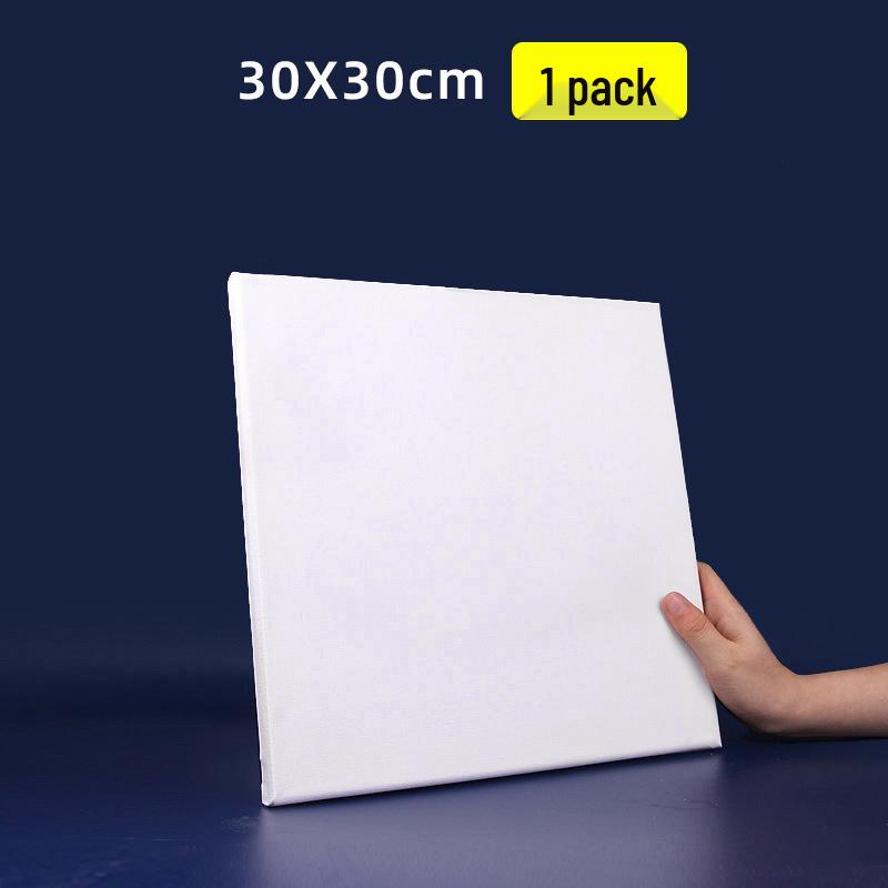 Round Solid Wood Oil Painting Frame with Linen Cotton Canvas