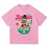 Kinder Amazing Digital Circus Ramen T-Shirt, Modisches und Lustiges Caine Pomni T-Shirt, Unisex Niedliches Kaninchen Nudel Baumwoll T-Shirt