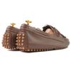 Gucci Driving Shoes Bamboo Tassel Leather Loafers Brown Leather Mens 8.5 367923 Used