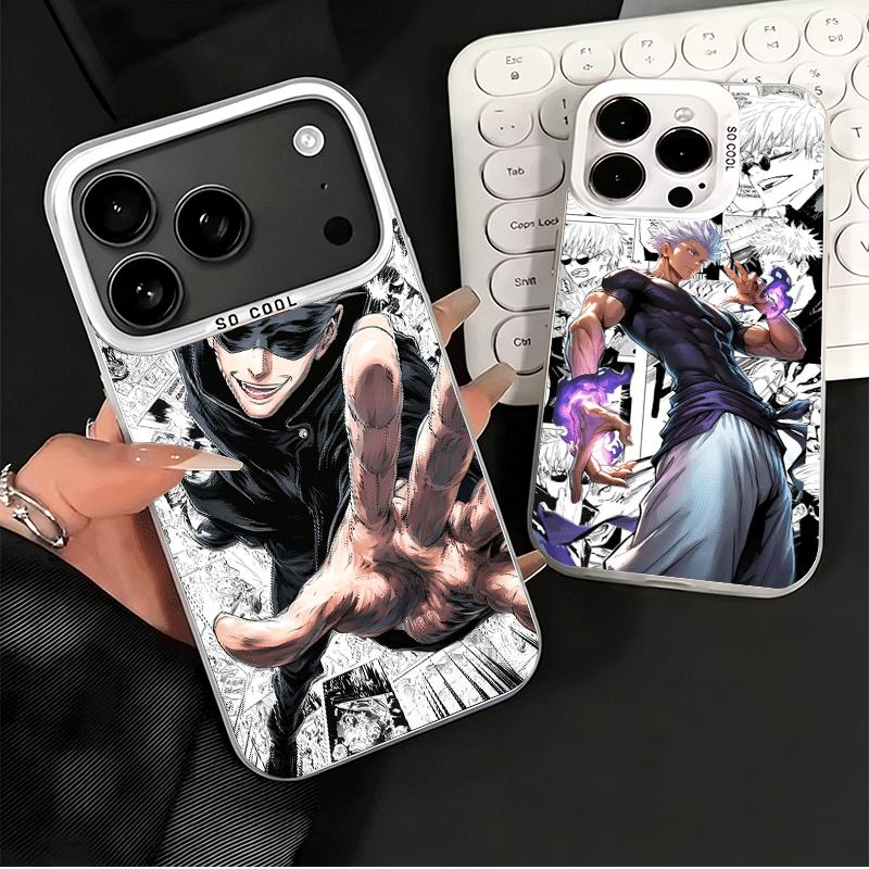 Anime Gojo Satoru JUJUSU Soft Phone Case for iPhone 15 16 17 Pro Max 17Air 16E 14 Plus 13 12 Mini Shockproof Cover Back Shell