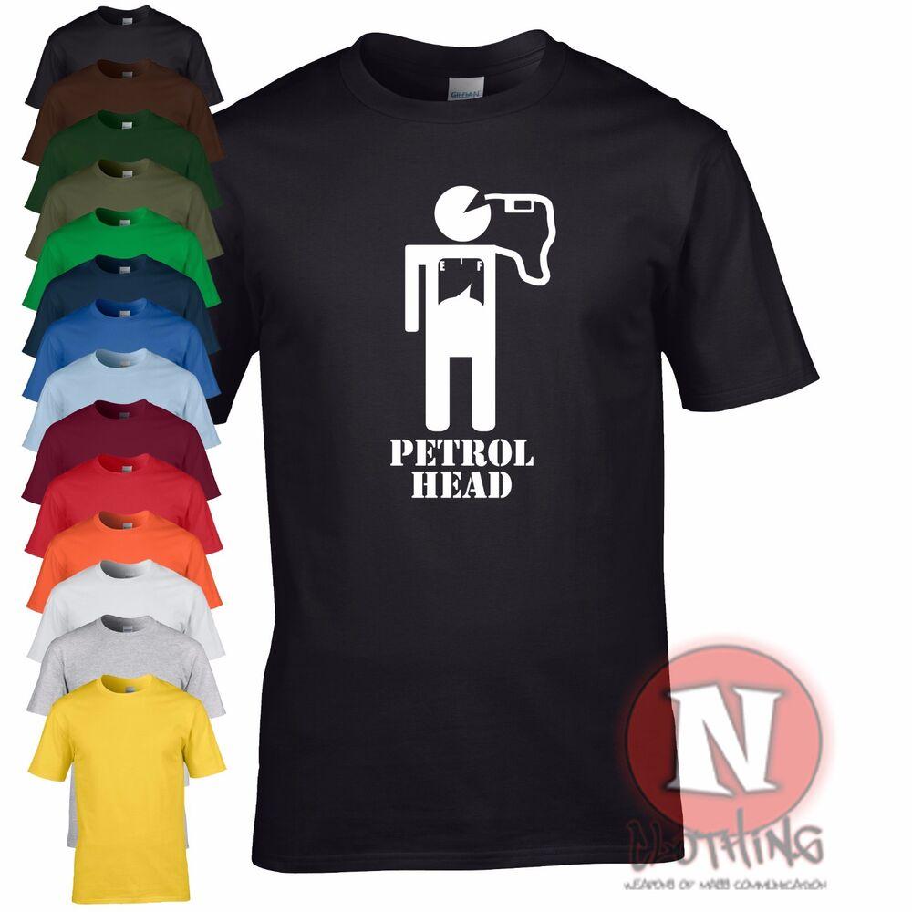 Petrol Head T-shirt Car Auto Banksy Style Urban Top Gear Motor Racing Rally