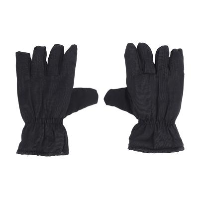 Winter Warm Snowboarding Gloves Thickened Padded Black Color 5 Fingers Cold Weather Gloves