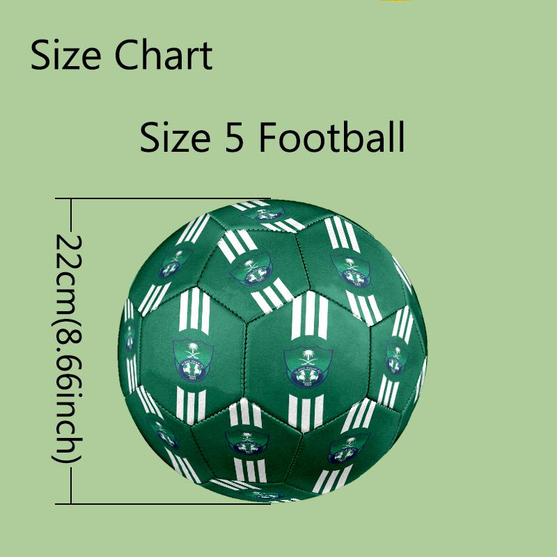 1pc FIFA World Cup Theme Pattern Football, Standard Size 5 Soccer Ball Stylish Sport Football for Competition Play and Training