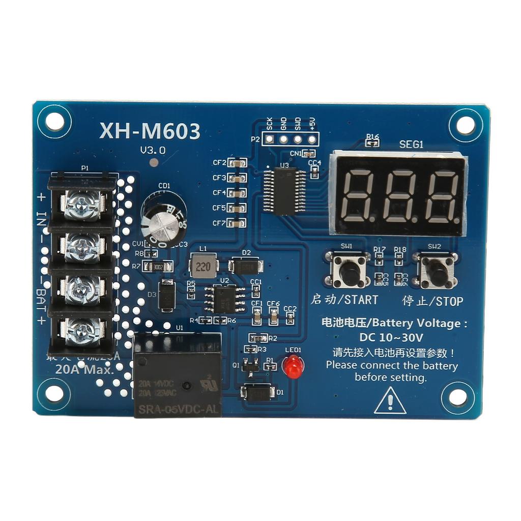 XH M603 Ladekontrollmodul Professionelles 12-24V Lithiumbatterie-Schutzschaltboard mit LED-Anzeige