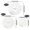 Silicone Preservation Cover 5-Piece Set, Silicone Pot Cover, High Temperature Resistant and Easy to Clean Silicone Sealing Cover