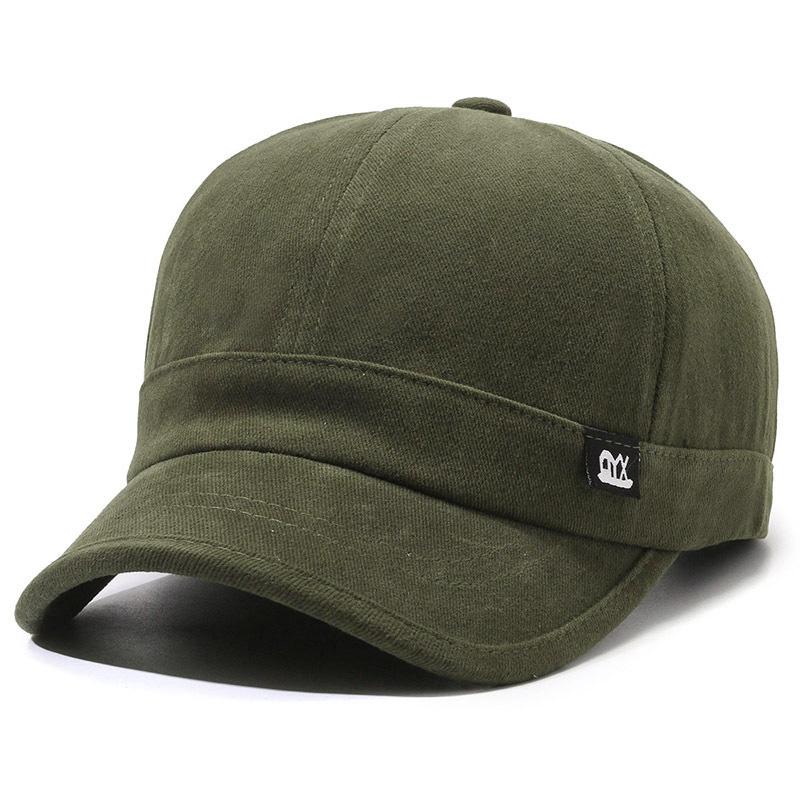 Solid Color Short Brim Baseball Cap For Men And Women, Korean Style Sun Protection Duckbill Cap, Casual Sports Sun Hat