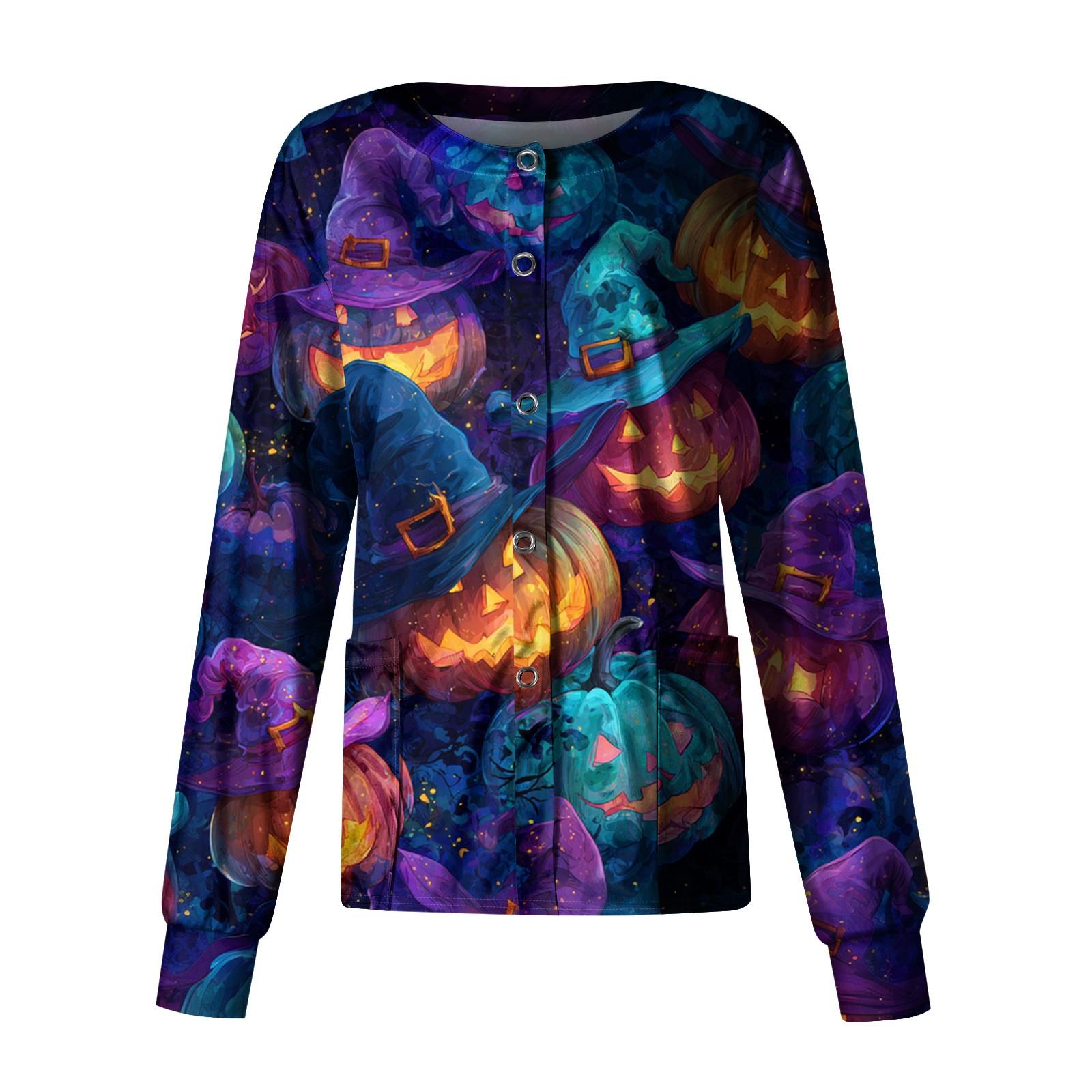 

Женский повседневный однобортный топ с длинным рукавом и принтом Dry-nurse S