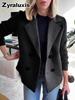 Spring Women's Wool Blend Overcoat Blazer Jacket
