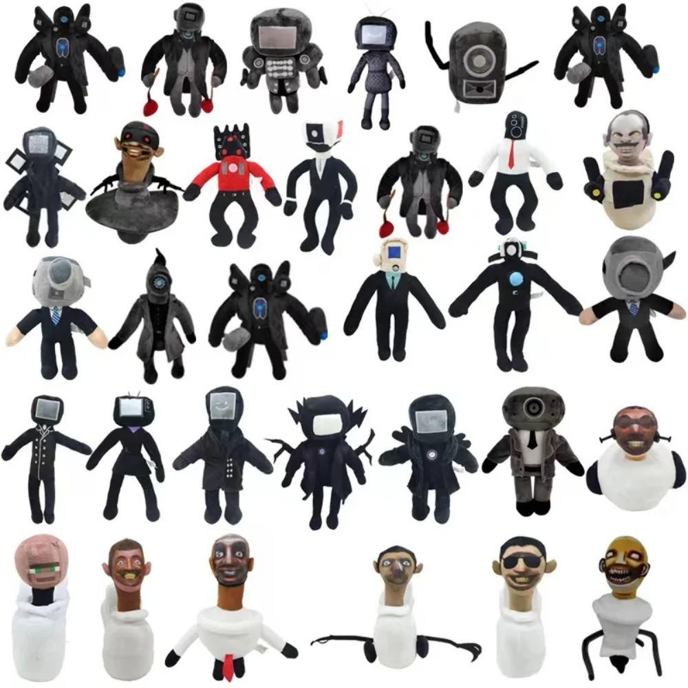 Skibidi Toilet Bosses Titan TV Man Cameraman Peluche per Fan e Amici Bellissimi Animali di Peluche Bambola Regalo di Natale