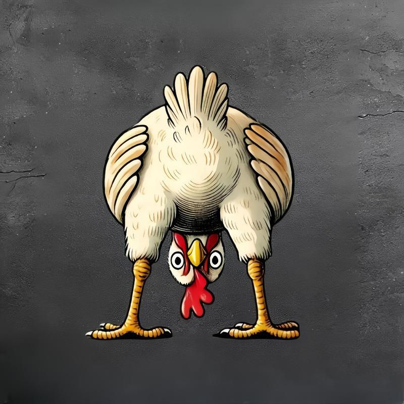 Funny Cartoon Chick Stickers for Cars, Trucks, Windows, and Walls