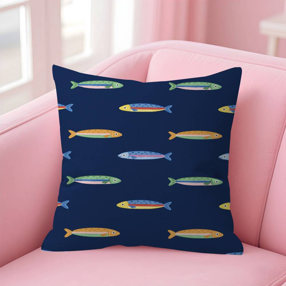 CoastalCharm Sardine Can  Maple Design Cushion Cover Happy Autumn Harvest decor Holiday Decorati Pillow Cover