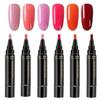 Set Pixuri Oje Gel 6 Culori Uscare Rapidă Fără Lumină UV Necesară Kit de Artă pentru Unghii de Lungă Durată
