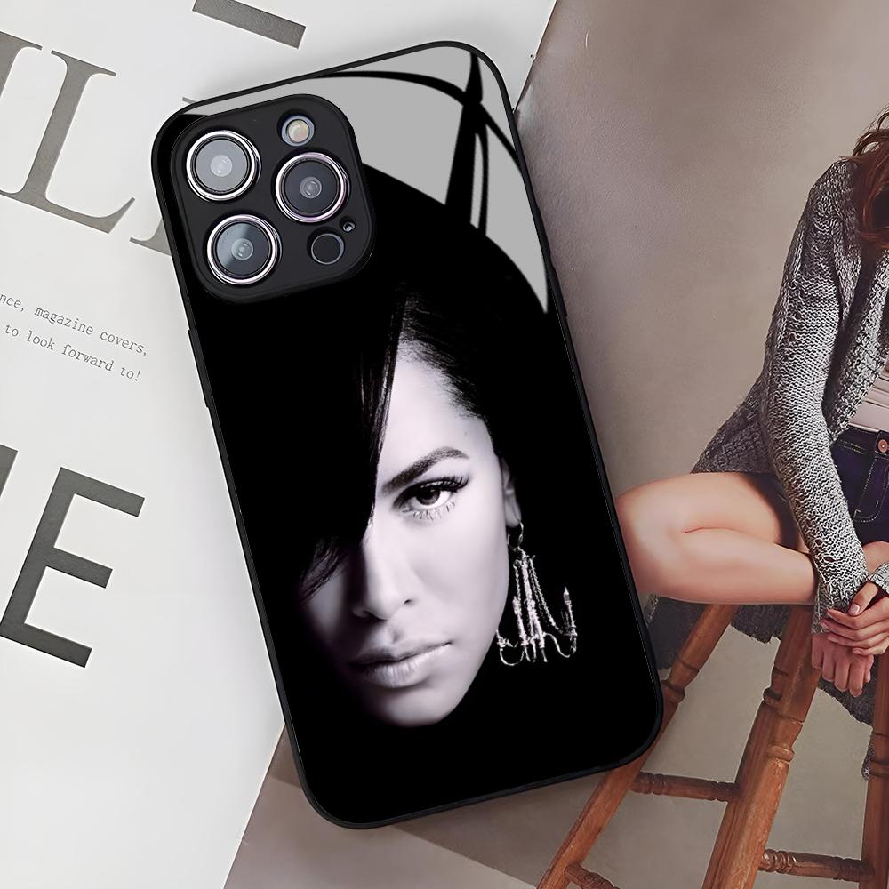 A-Aaliyah Hip Hop Music Phone Case for Iphone 16 15 14 12 11 13 Pro Max Mini X Xr Xs Se 8 Puls Glass Cover