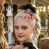Spider Decoration Hairpin Halloween Hair Clip for Women, Girls, Realistic Severed Hand with Black Rose And Spider, Horror Accessory Party Bow