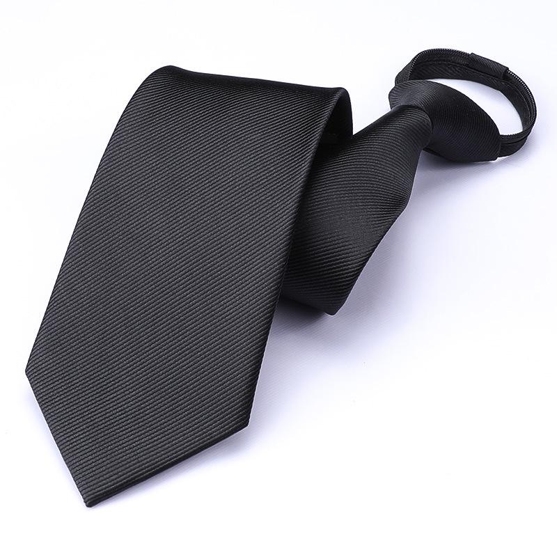 Men's Korean Style Zipper Striped No-Tie Professional Wedding Tie