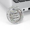 Car Interior Engine Start Stop Button Stickers Protective Cover Accessories Kits