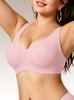 Wireless Soft Support Seamless Bra for Plus Size Women – Comfortable Fit for Large Busts