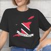 Trinidad and Tobago Flag Football Printed T Shirt Unisex Unisex Cotton Tee Shirt Clothes
