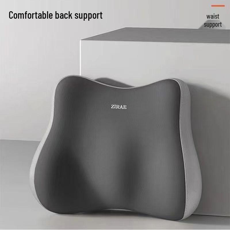 Memory Foam Lumbar Support Pillow for Office Chair: Ergonomic Cushion for Long Sitting and Back/Waist Protection