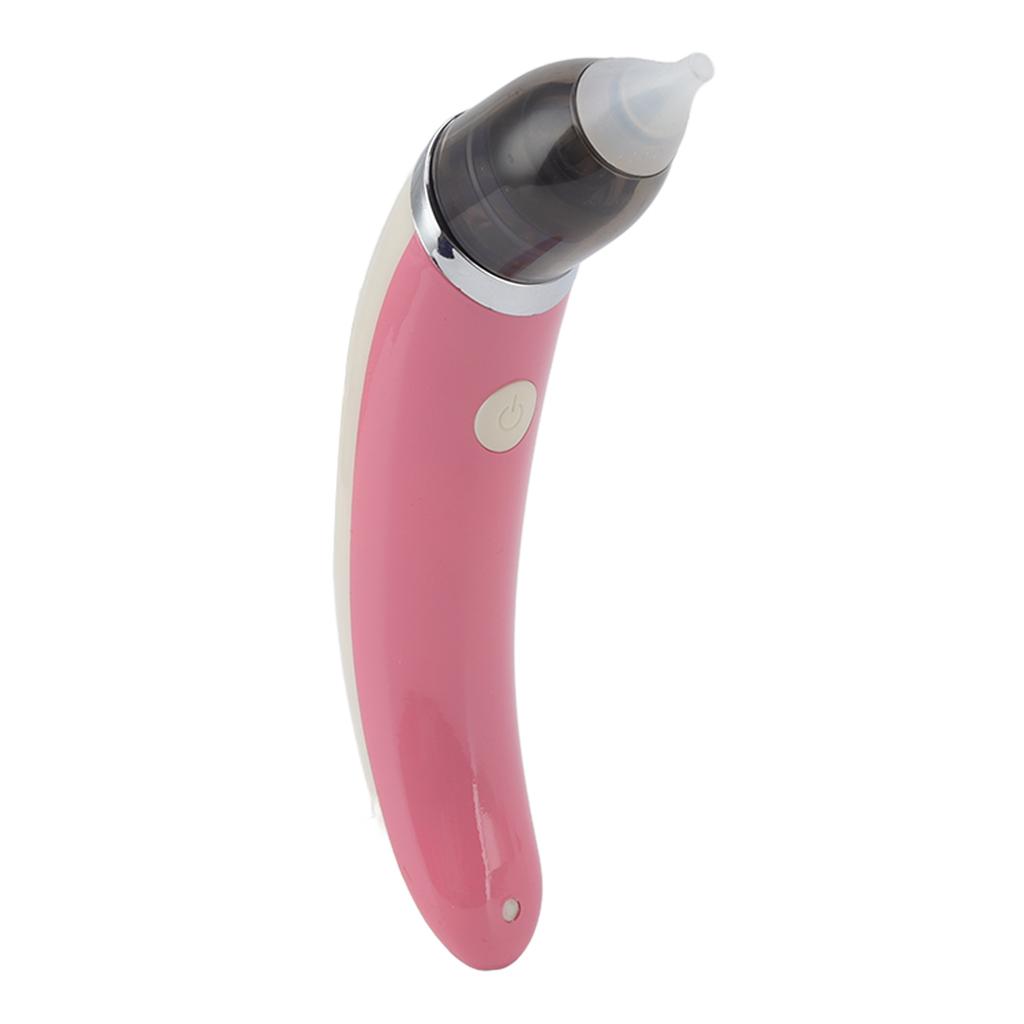 Baby Nasal Aspirator Dual Purpose Electric Earwax Removal Nose Snot Cleaner Pink