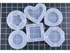 DIY Silicone Mold for Heart, Square, Rhombus, Round, and Plum Blossom Crystal Epoxy Ashtrays