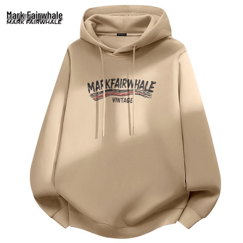 Mark Fairwhale Men's Casual Loose Hooded Sweatshirt