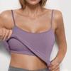 Women's Padded Strappy Tank Top with Built-in Bra for Yoga, Gym and Everyday Wear