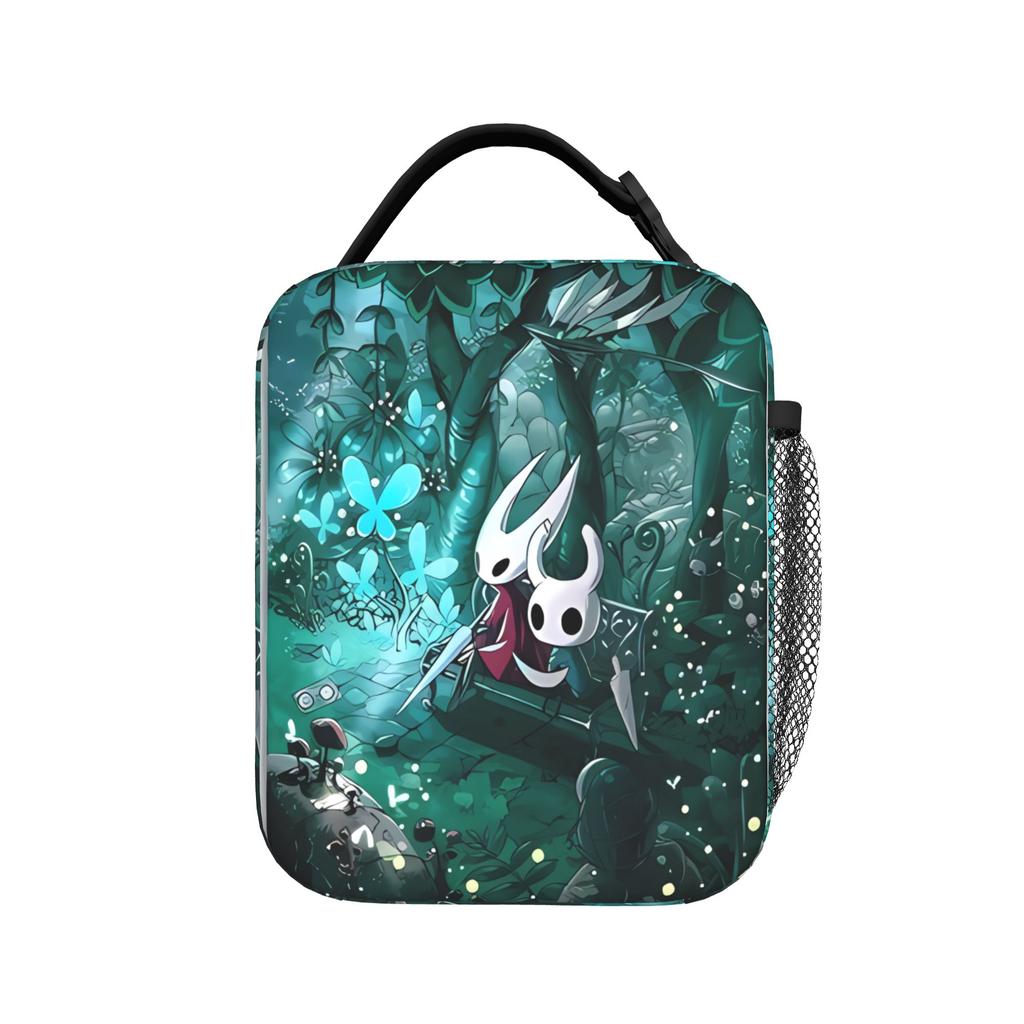 Hollow Knight Gaming Lunch Bag Office Lunch Box For Unisex Kawaii Graphic Design Tote Food Bags Waterproof Portable Cooler Bag