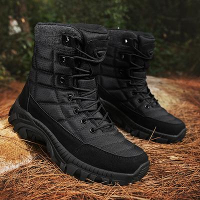 Übergröße Kampfstiefel Herren Outdoor Wanderschuhe Bergstiefel High Top Kampfstiefel Herren Wander-Taktische Stiefel Herren
