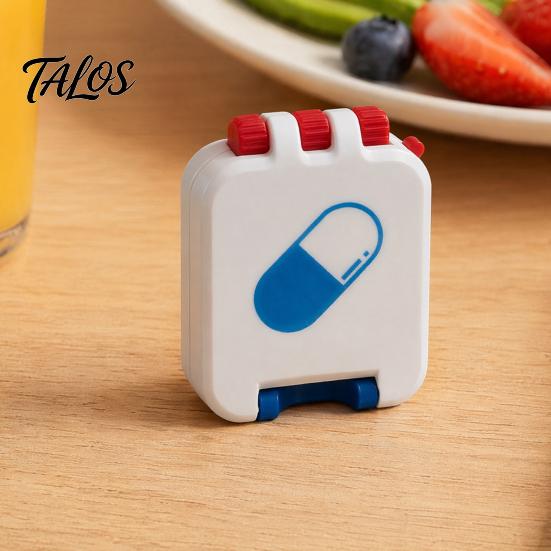 Portable Pill Organizer Box, Small Travel Medicine Organizer, Moisture-proof Moisture Proof Case Pocket Tablet Case, for Daily Health Supplements
