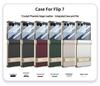 Samsung Galaxy Z Flip7 Magnetic Leather Full Coverage Case with Electroplated Hinge - GKK