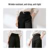 Mark Fairwhale Women's High-Waisted Wide-Leg Black Suit Pants