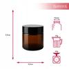 20x Brown Glass Jars for Cream 10ml 10g Dark Glass Jars