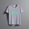 Summer New Unisex Versatile Pure Cotton T-shirt Fashionable Casual Round Neck Top Breathable Loose Fit Print Short Sleeved Shirt