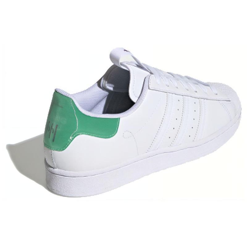 Adidas Originals Superstar Guangzhou Retro Low Top Casual Skate Shoes Unisex White Green Sneakers FW2850