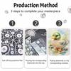 Animal pearl painting handmade diy cute duck pearl art painting stickers home decoration gifts