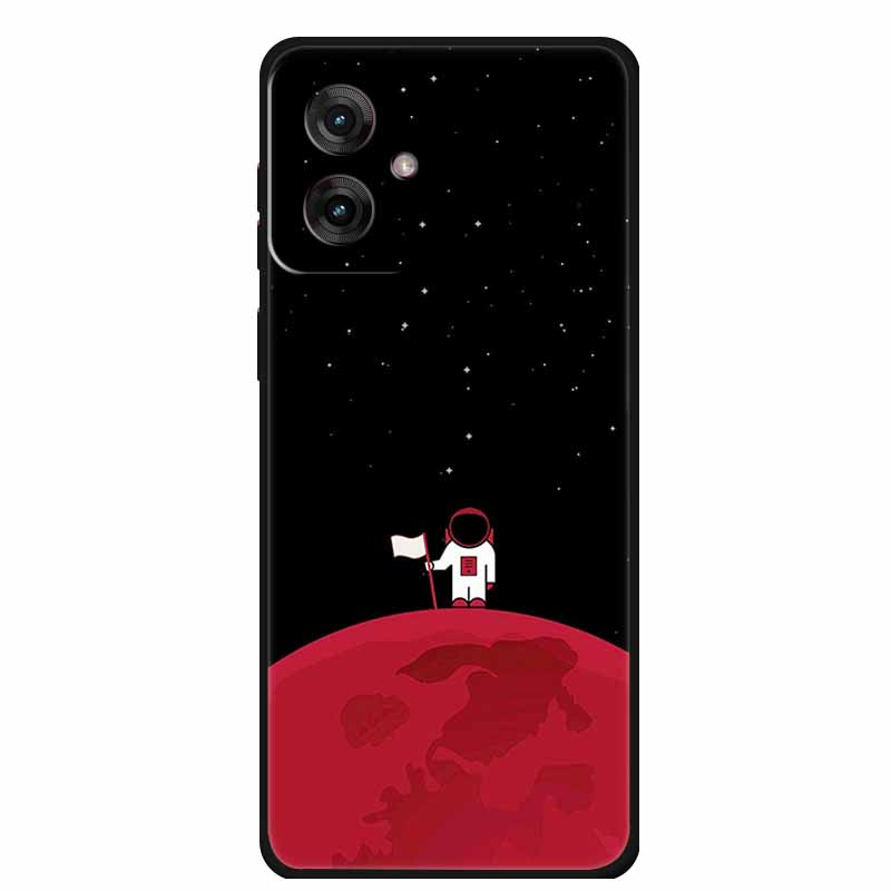 Etui do Motorola Moto G55 5G Luksusowe Miękkie Silikonowe TPU Tylna Osłona Etui na Telefon dla MotoG55 Ochronne Odporne na Wstrząsy Kolorowe Fundas