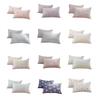 2pcs Soft Pillowcases Set Gentle On Skin Polyester Fabric Double Layer Gauze Designs Home Bedding