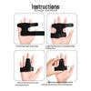 Detachable Finger and Toe Support Strap with Aluminum Plate for Dislocation and Protection
