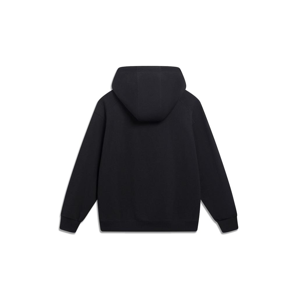 Li-Ning CF Trace Series Fashion Sports Embroidered Logo Hoodie Unisex Tops Black AWDT531-2