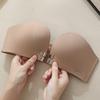 Women's Anti-Slip Push-Up Strapless Bra with Front Buckle and Padded Bandeau for Beautiful Back