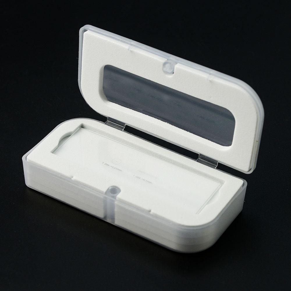 Mikroskopbord Mikrometer Kalibreringsglas Graderad Skala Glas 0,1/0,01 mm Mikroskop Riktmedel Rektikelindelning