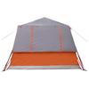 Instant Tent with Roof Grey and Orange 365 x 380 x 200 cm