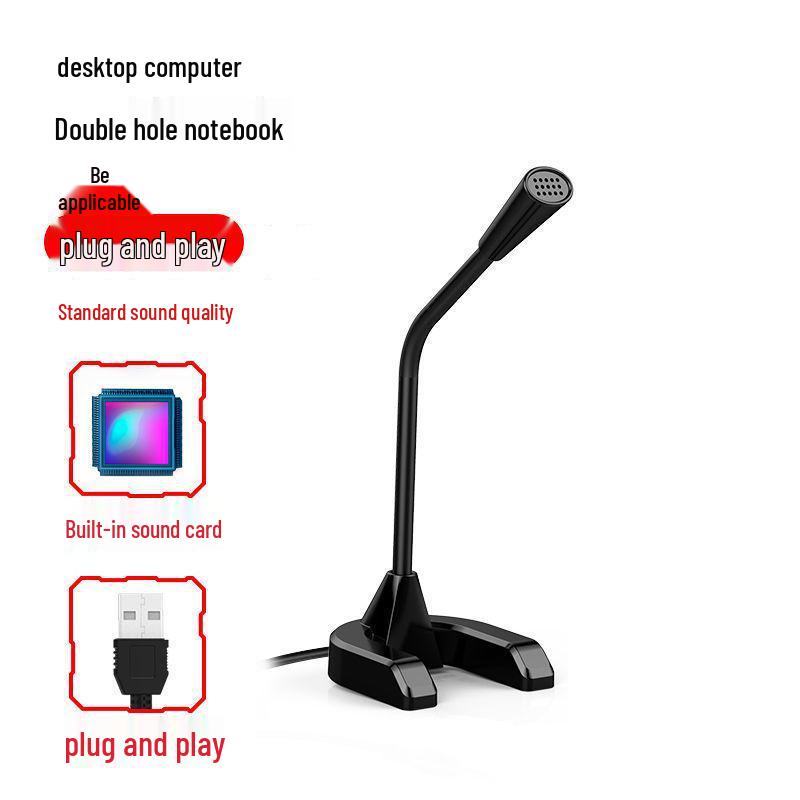 Desktop Condenser Microphone for Home, KTV, Recording, Teaching, and Live Broadcasts