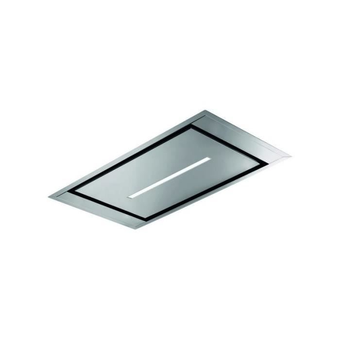 TECHSALES Cloche Mepamsa 740 m&sup3;/h 90cm Inox LED Acier Verre tremp&eacute; Multicolore