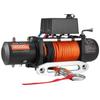 Electric Winch, 5400 kg Load Capacity, 12V DC Truck Winch with 9.1 mm x 23 m Synthetic Rope, Wireless & Wired Remote Control, IP55 Waterproof for